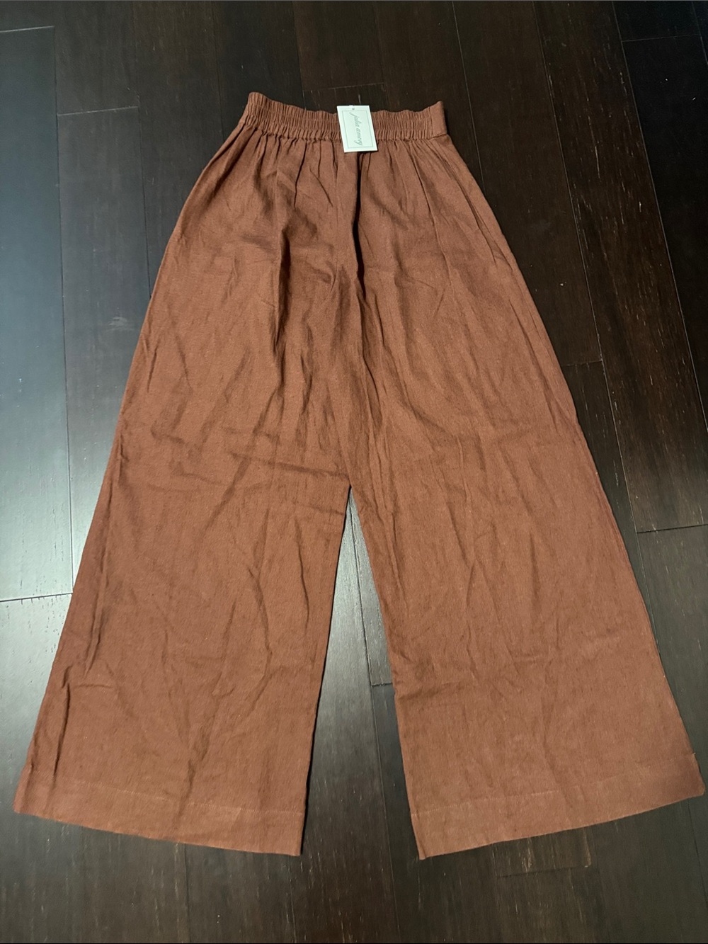 Julia Amory Ivy Linen Pants in Coco - Picture 6 of 7